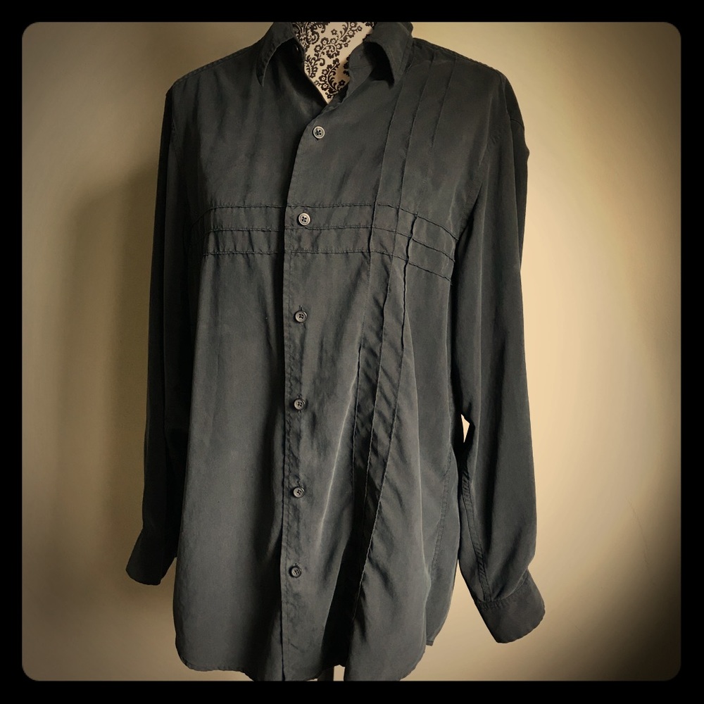 Vintage Men’s Medium 100% Silk Shirt